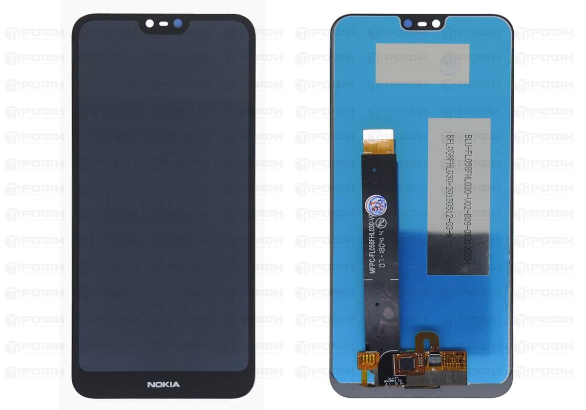 Дисплей Nokia 7.1 (TA-1095)+тачскрин (черный)