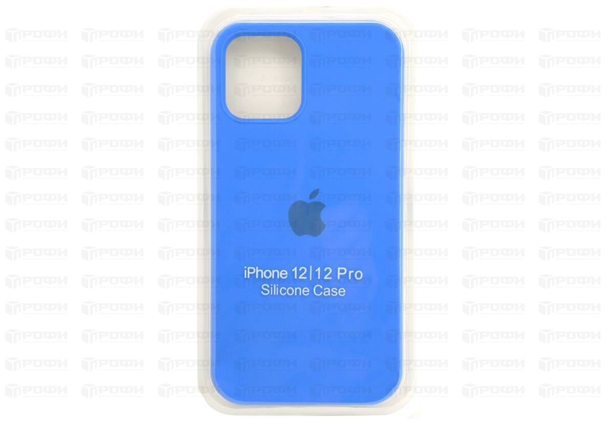 Чехол для iP 12/12 Pro (6.1) Silicone Case синий (03)