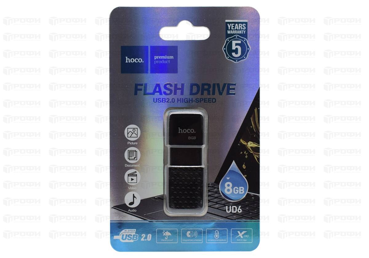 АКСЕССУАРЫ :: КАРТЫ ПАМЯТИ, USB FLASH :: USB FLASH :: USB накопитель Hoco  UD6 Intelligent U disk 8 Gb