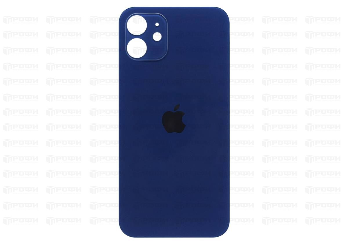 ЗАПЧАСТИ для APPLE :: ЗАПЧАСТИ для APPLE IPHONE :: ЗАДНИЕ КРЫШКИ для iPhone  :: Задняя крышка (стекло) для iPhone 12 (синяя)