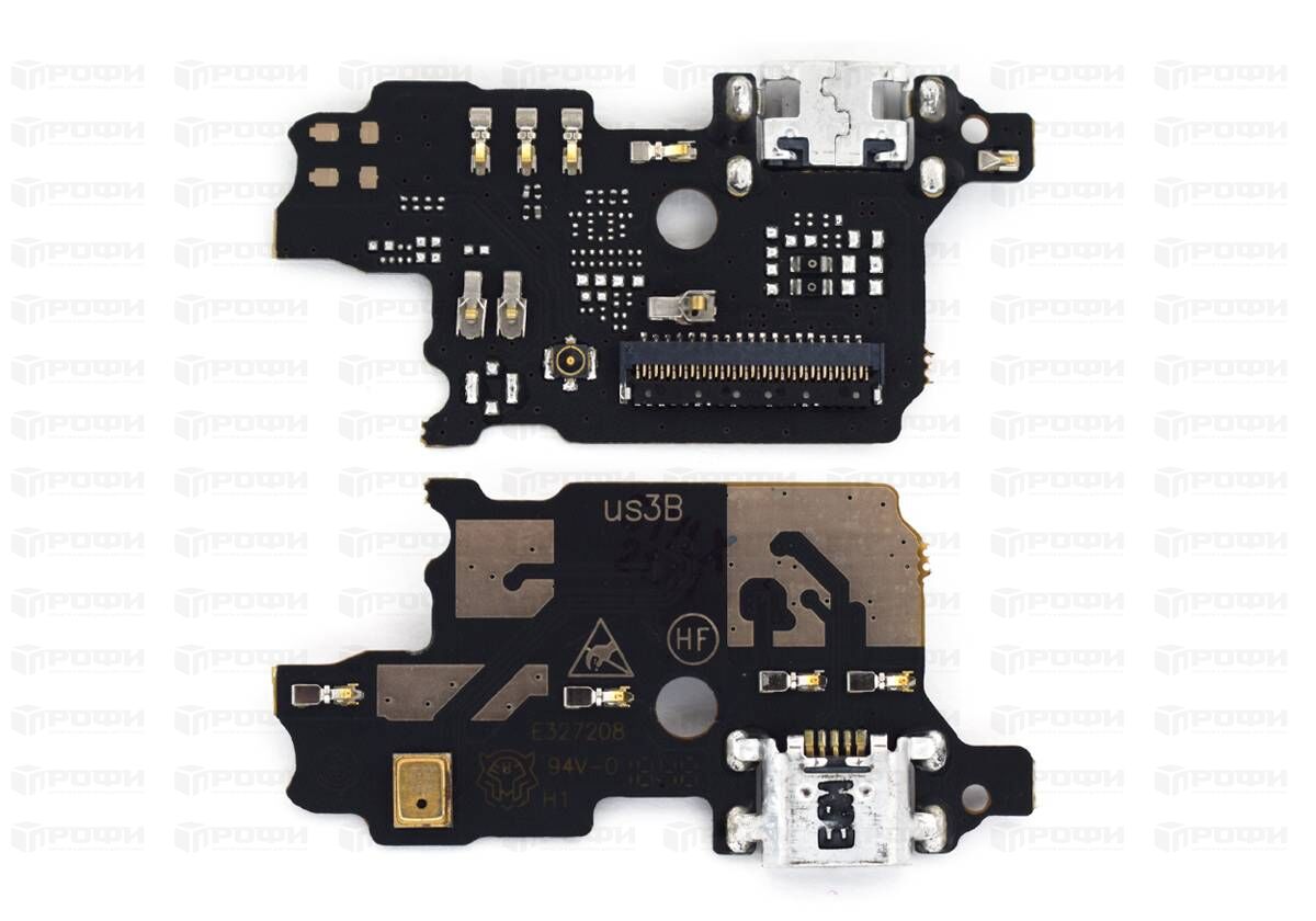 ЗАПЧАСТИ ДЛЯ СОТОВЫХ :: ЗАПЧАСТИ ДЛЯ ZTE :: ШЛЕЙФА :: Нижняя плата ZTE  Blade V8 Lite с разъемом зарядки/микрофон