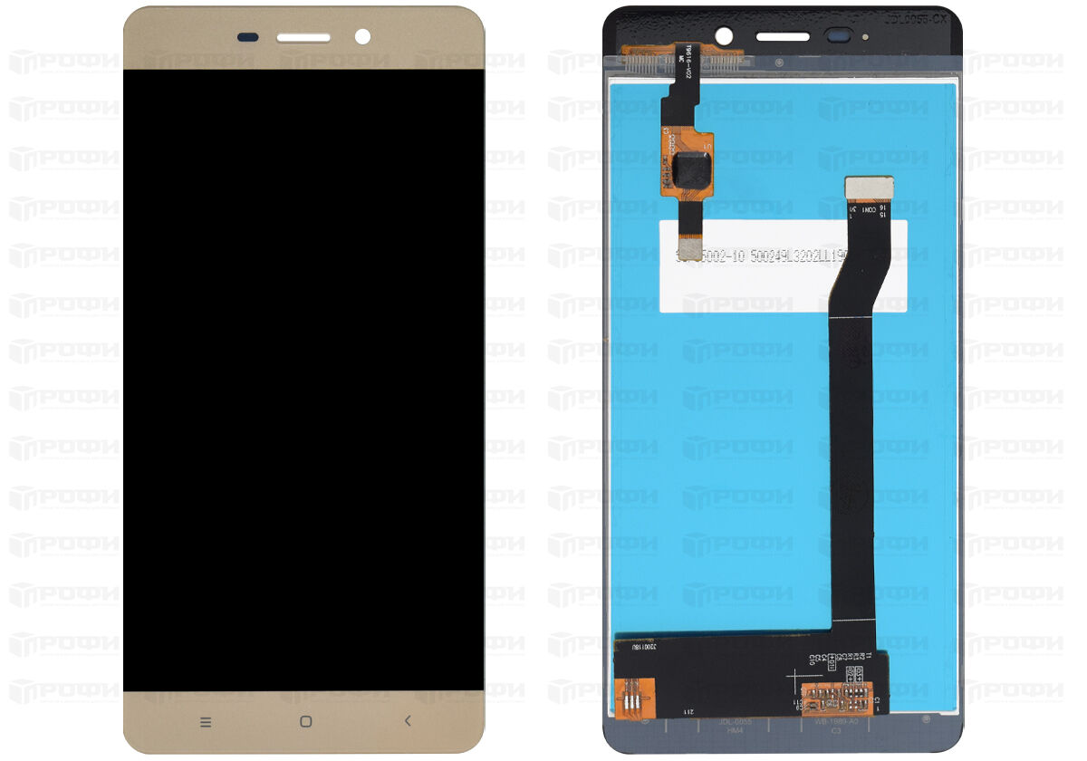 ЗАПЧАСТИ ДЛЯ СОТОВЫХ :: ЗАПЧАСТИ ДЛЯ XIAOMI :: ДИСПЛЕИ :: Дисплей Xiaomi  Redmi 4+тачскрин (золото)