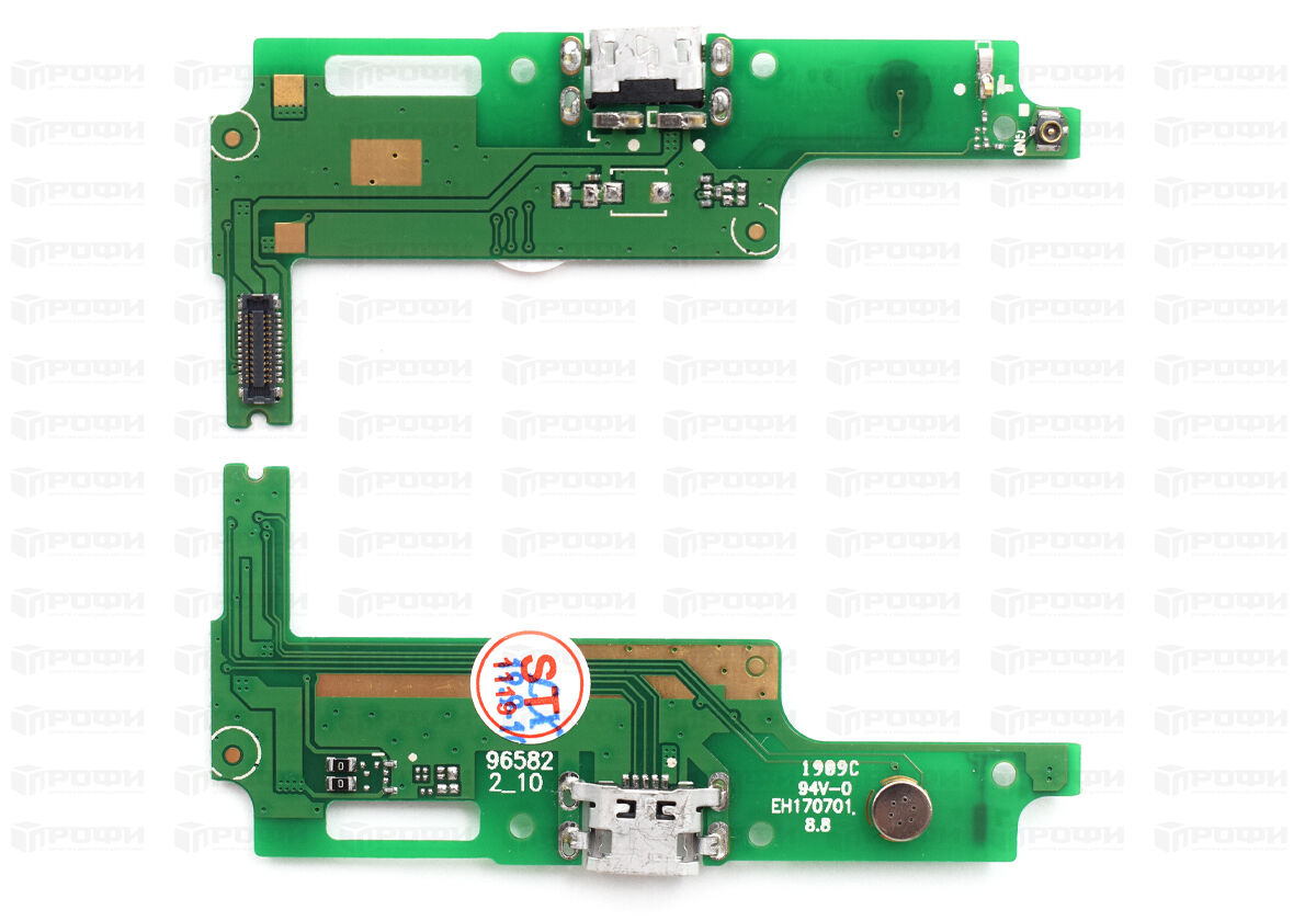 ЗАПЧАСТИ ДЛЯ СОТОВЫХ :: ЗАПЧАСТИ ДЛЯ HUAWEI :: ШЛЕЙФА :: Нижняя плата Huawei  Y3 II (LUA-L21) с разъемом зарядки и микрофоном