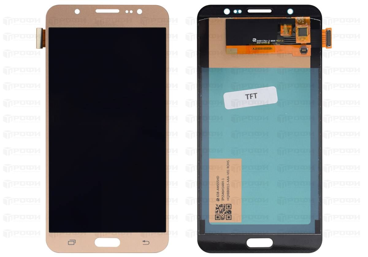 ЗАПЧАСТИ ДЛЯ СОТОВЫХ :: ЗАПЧАСТИ ДЛЯ SAMSUNG :: ДИСПЛЕИ :: Дисплей Samsung  J710F (J7 2016)+тачскрин (золото) In-Cell