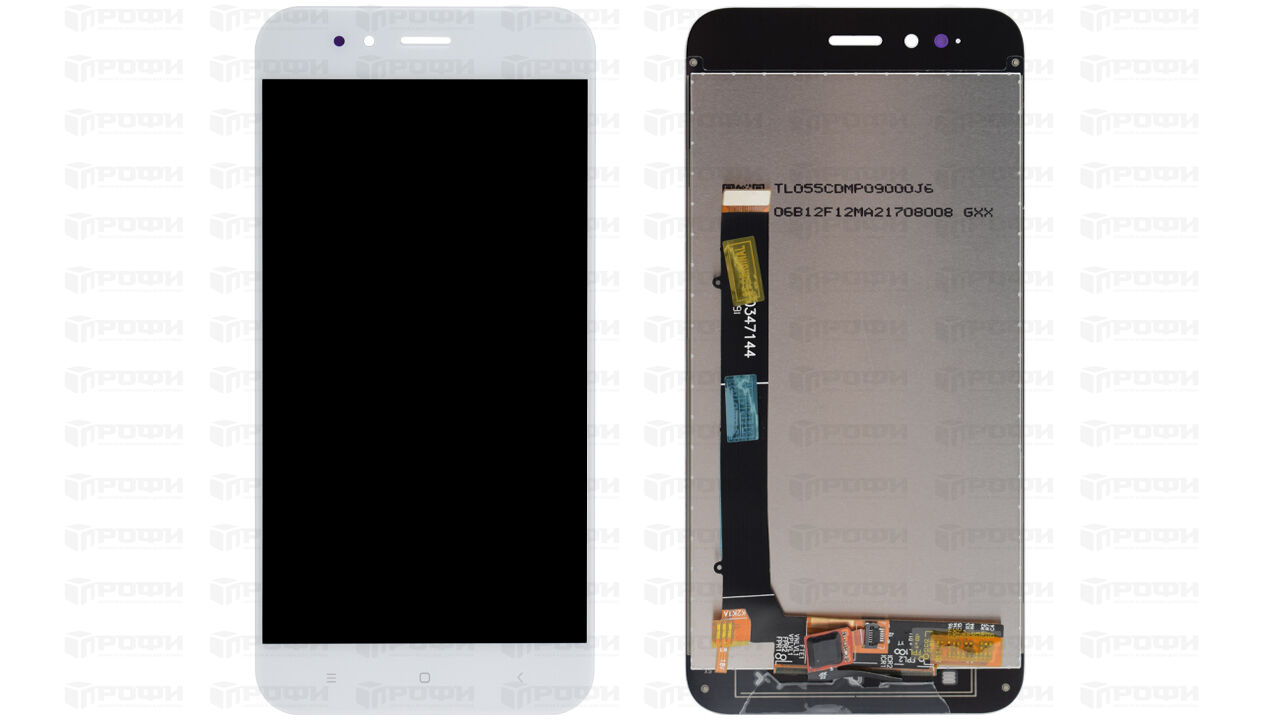 ЗАПЧАСТИ ДЛЯ СОТОВЫХ :: ЗАПЧАСТИ ДЛЯ XIAOMI :: ДИСПЛЕИ :: Дисплей Xiaomi Mi  A1/Xiaomi Mi 5X (MDG2)+тачскрин (белый) ориг 100%