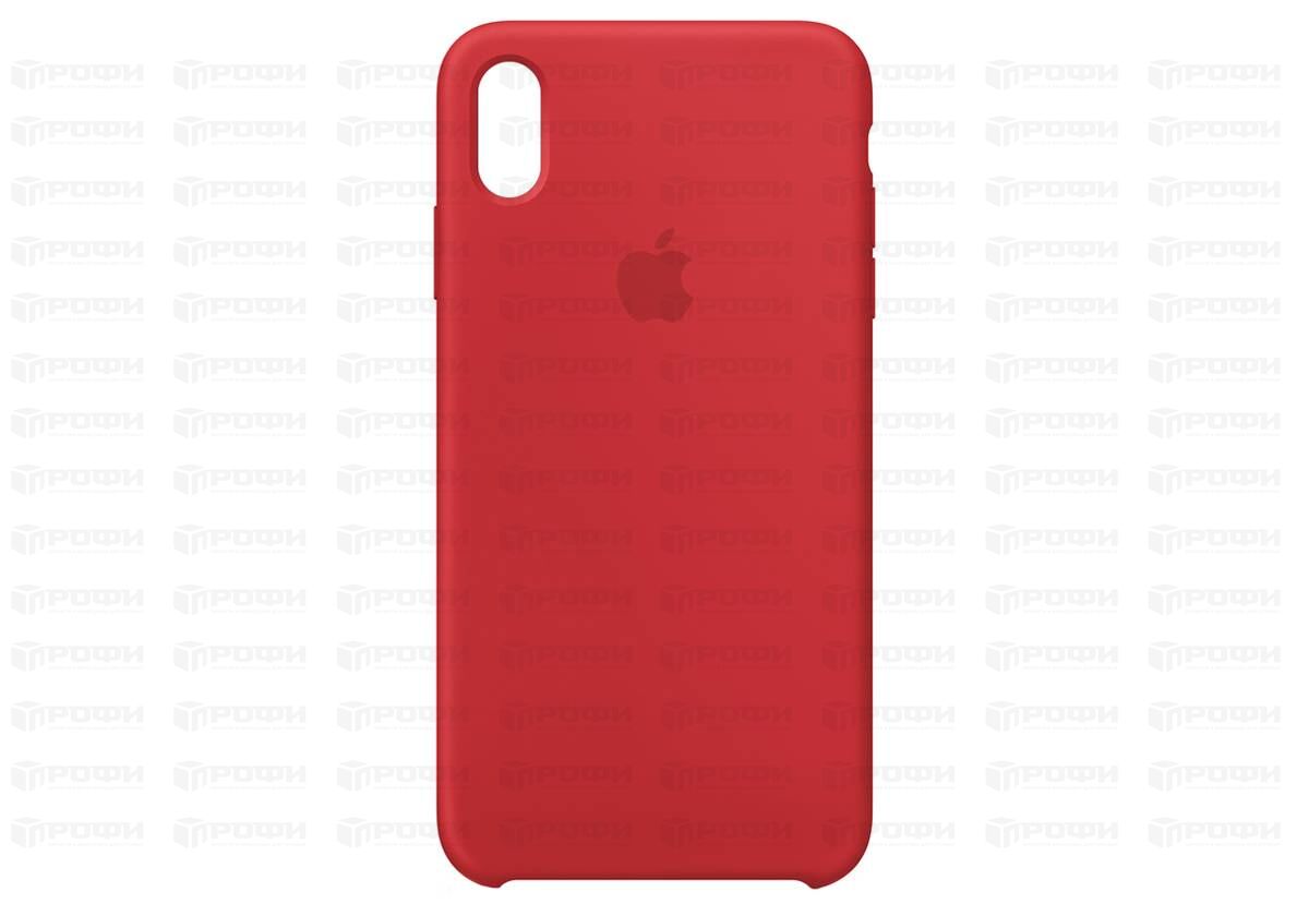 Чехол для iPhone XR Silicone Case красный (14)