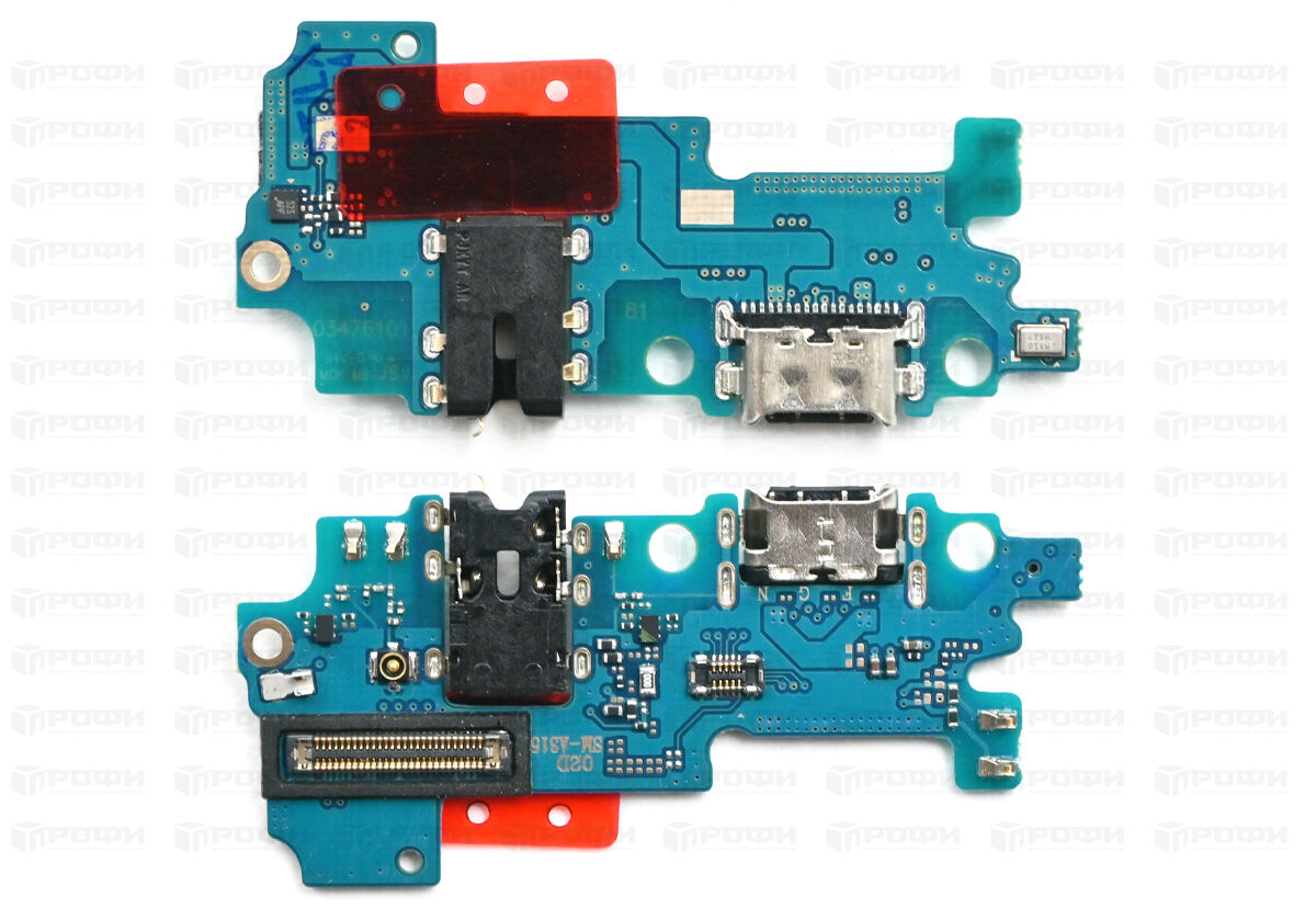 ЗАПЧАСТИ ДЛЯ СОТОВЫХ :: ЗАПЧАСТИ ДЛЯ SAMSUNG :: ШЛЕЙФА :: Нижняя плата  Samsung A315F (A31) разъем зарядки/гарнитуры/микрофон