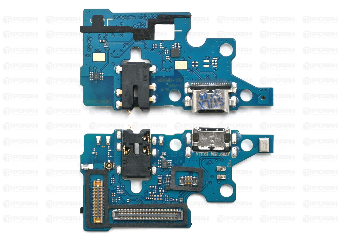 ЗАПЧАСТИ ДЛЯ СОТОВЫХ :: ЗАПЧАСТИ ДЛЯ SAMSUNG :: ШЛЕЙФА :: Нижняя плата  Samsung A715F (A71) разъем зарядки/гарнитуры/микрофон