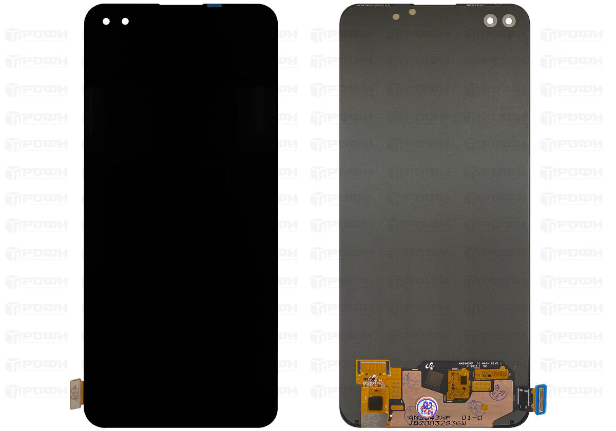 ЗАПЧАСТИ ДЛЯ СОТОВЫХ :: ЗАПЧАСТИ ДЛЯ OPPO/REALME :: ДИСПЛЕИ :: Дисплей Oppo  Reno 4 Lite (CPH2125)+тачскрин (черный) OLED
