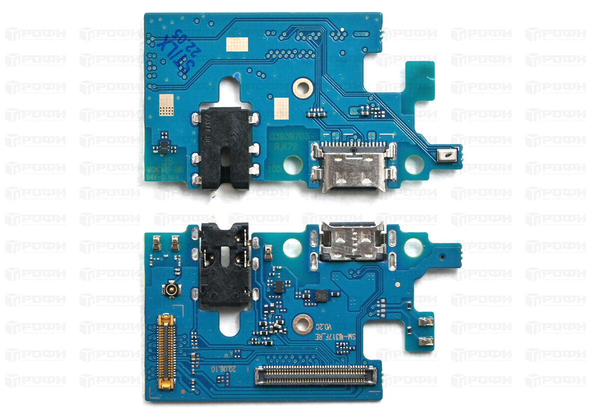 ЗАПЧАСТИ ДЛЯ СОТОВЫХ :: ЗАПЧАСТИ ДЛЯ SAMSUNG :: ШЛЕЙФА :: Нижняя плата  Samsung M317F (M31s) разъем зарядки/гарнитуры/микрофон (