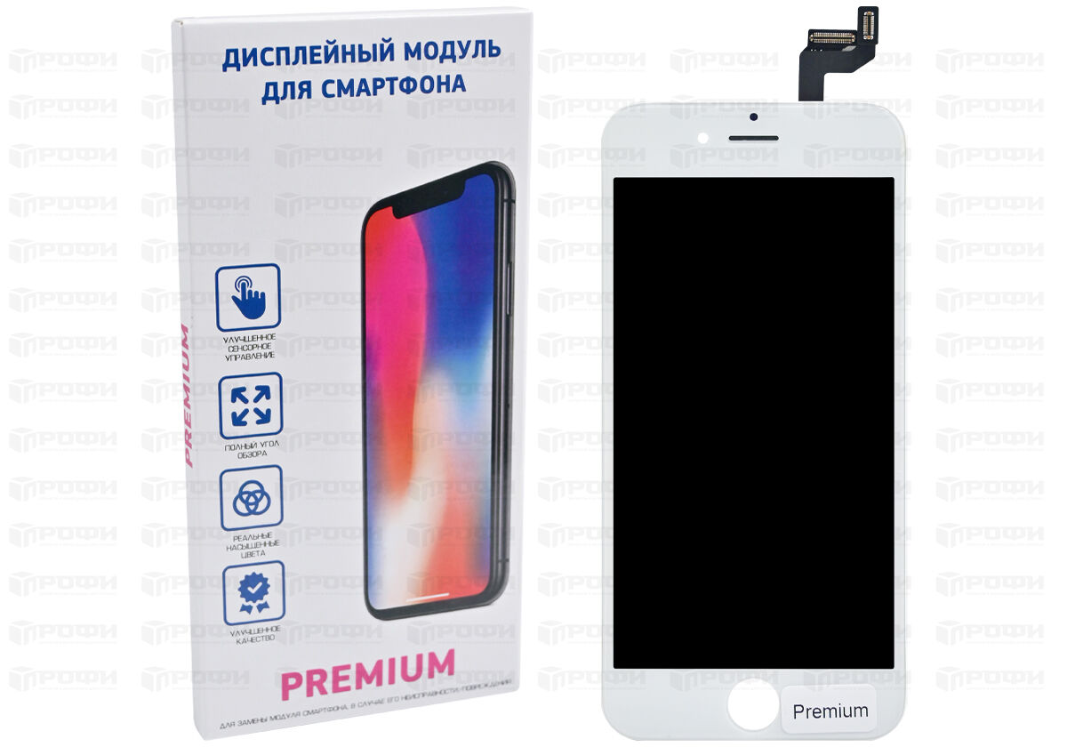 ЗАПЧАСТИ для APPLE :: ЗАПЧАСТИ для APPLE IPHONE :: ДИСПЛЕИ PREMIUM для  iPhone :: Дисплей для iPhone 6S (PREMIUM)+тачскрин (белый)