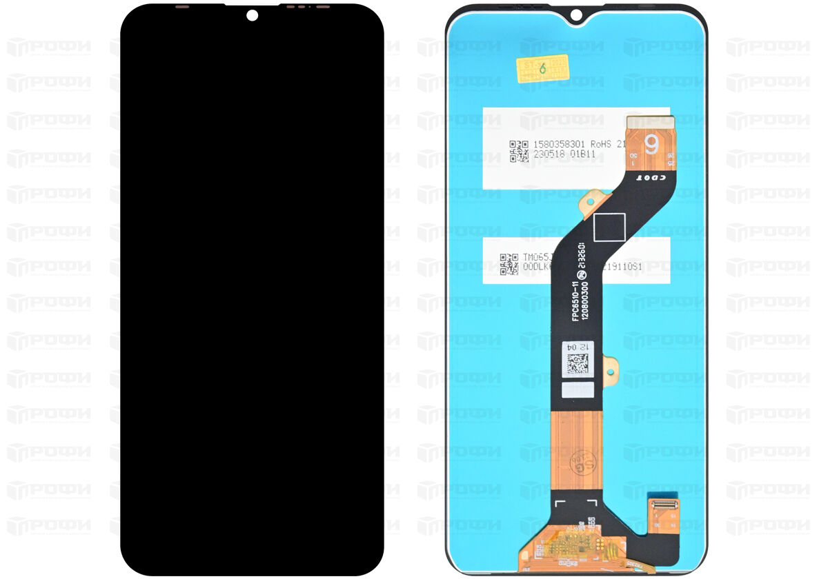 ЗАПЧАСТИ ДЛЯ СОТОВЫХ :: ЗАПЧАСТИ ДЛЯ ITEL :: ДИСПЛЕИ :: Дисплей Itel Vision  1 Pro (L6502)+тачскрин (черный)