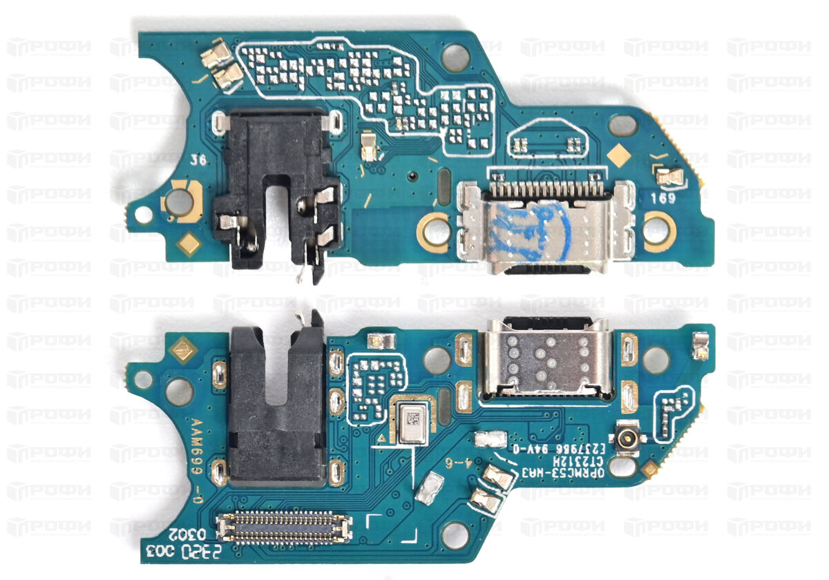 Нижняя плата Realme C51 (RMX3830) с разъемом зарядки/гарнитуры/микрофон