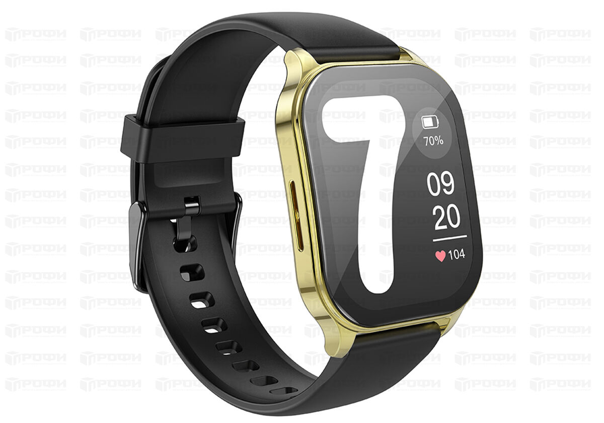 Смарт Часы Hoco Y19 Amoled smart sports watch (call version) золото