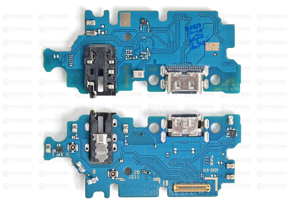 ЗАПЧАСТИ ДЛЯ СОТОВЫХ :: ЗАПЧАСТИ ДЛЯ SAMSUNG :: ШЛЕЙФА :: Нижняя плата  Samsung A245F (A24) 4G разъем зарядки/гарнитуры/микрофон