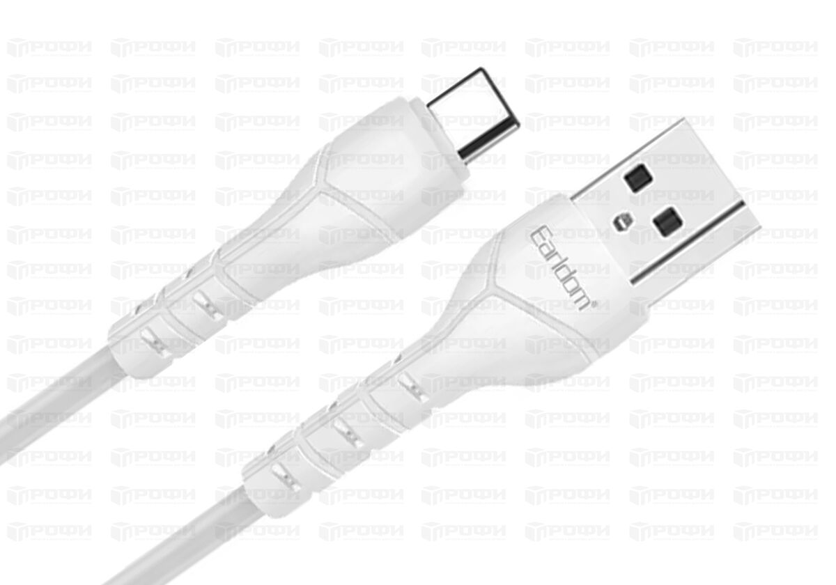 Кабель Earldom Micro USB 2,4A (белый) EC-095M